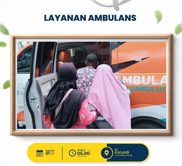 Ambulans ULAZ MKU Fastabiq Pati Antarkan Warga Periksa ke RS Karyadi Semarang