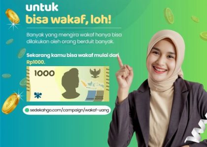 Nggak harus kaya untuk bisa wakaf, loh!